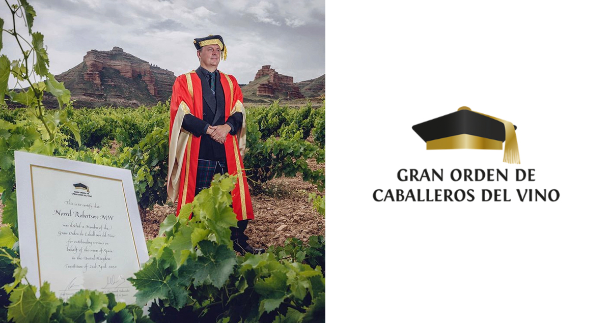 Winemaker Norrel Robertson joins the Gran Orden de Caballeros